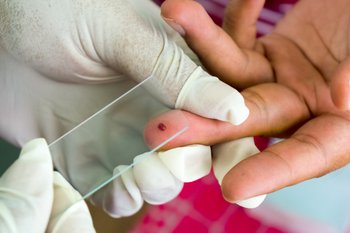 Malaria risk — blood test
